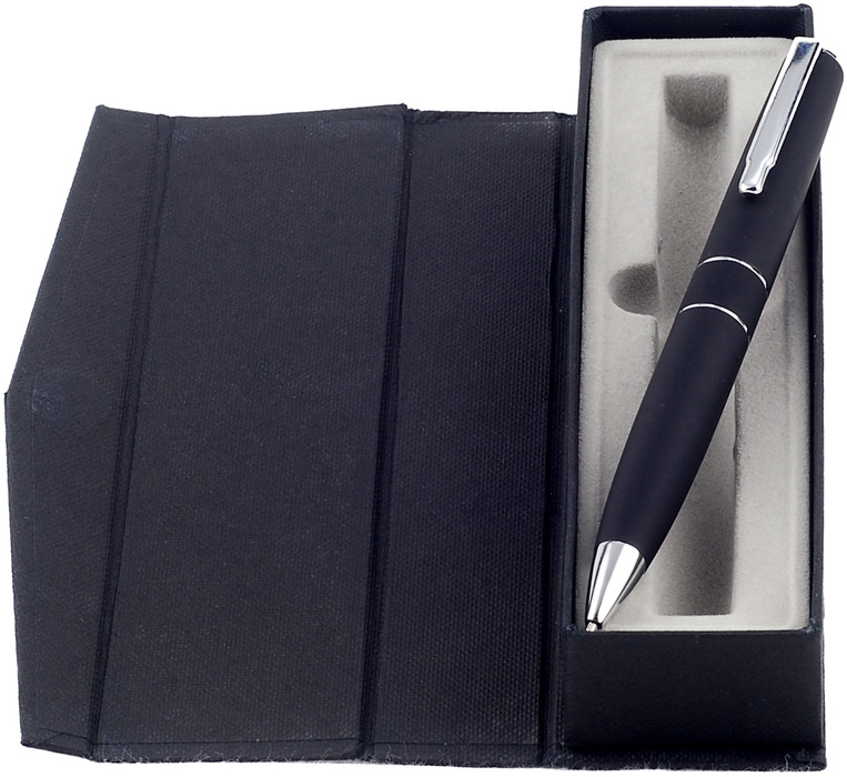 BOLIGRAFO METALICO CON GOMA COLOR PLATA D201